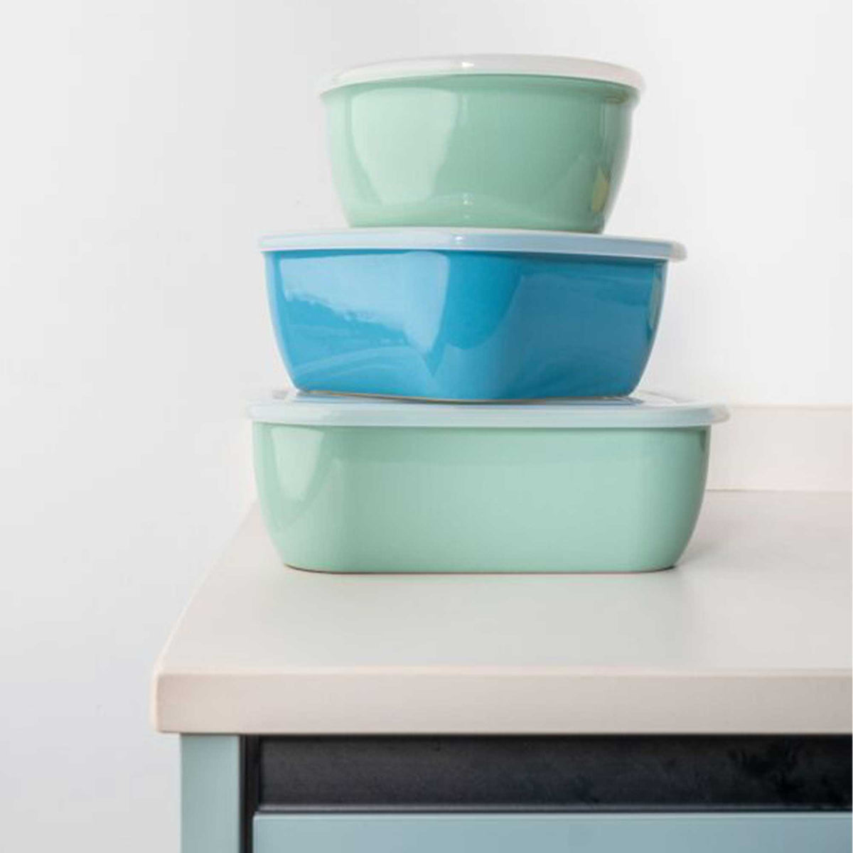 Lätt Home Hermetischer Keramikbehälter - 650 ml Rund, Rosa