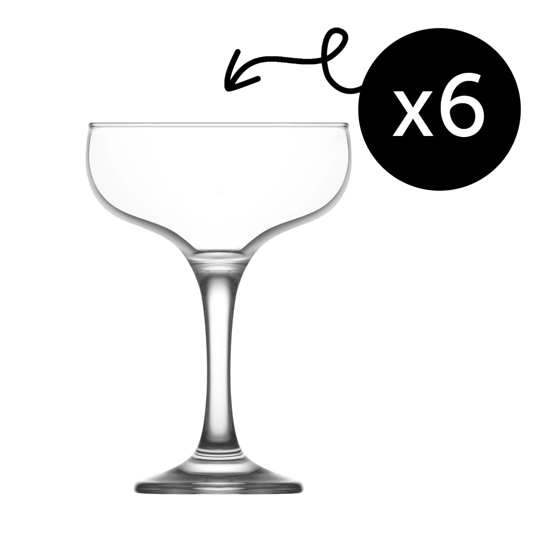 LAV Misket Champagnergläser - 235 ml (8 oz), 6er Set