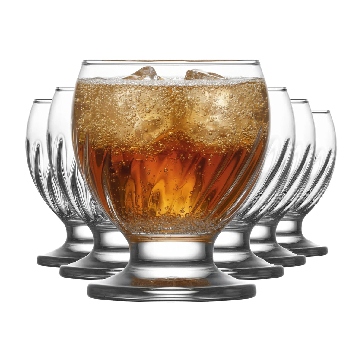 LAV Nectar Softdrinkgläser mit Fuß 6er Set 215 ml