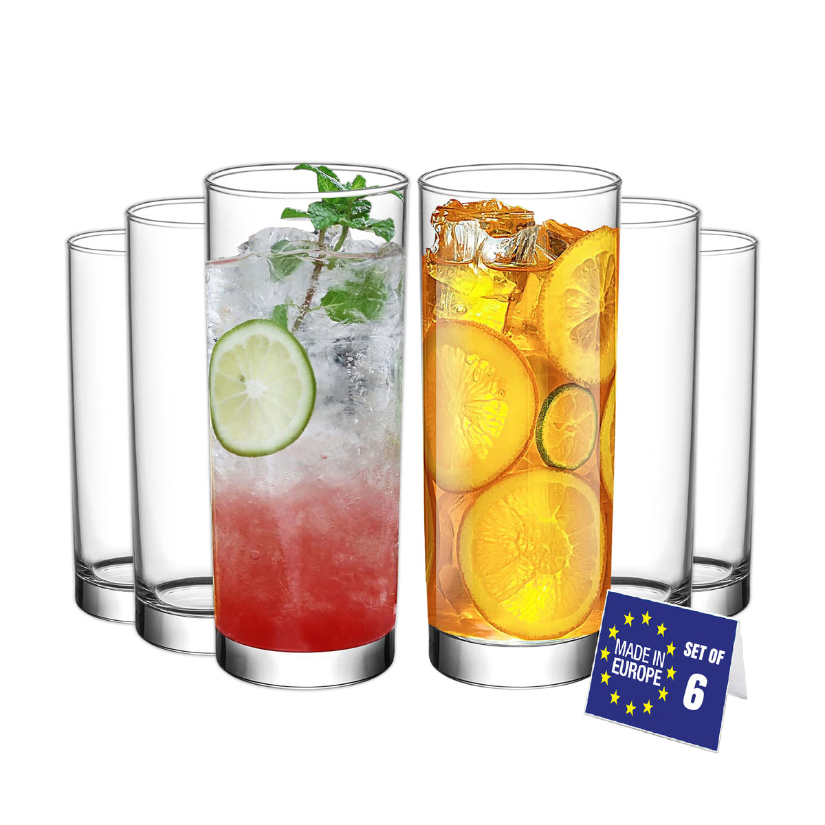 LAV Liberty Longdrinkgläser – 360 ml (12 1/4 oz), 6er Set