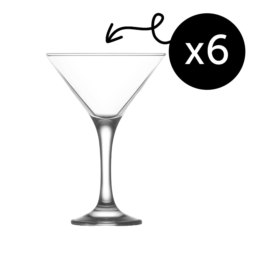 LAV Misket Martinigläser – 175 ml-6 oz, 6er Set
