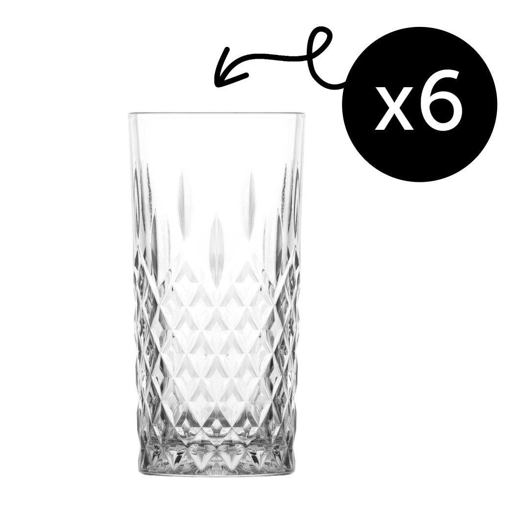 LAV Odin Longdrinkgläser – 356 ml (12 1/4 oz), 6er Set