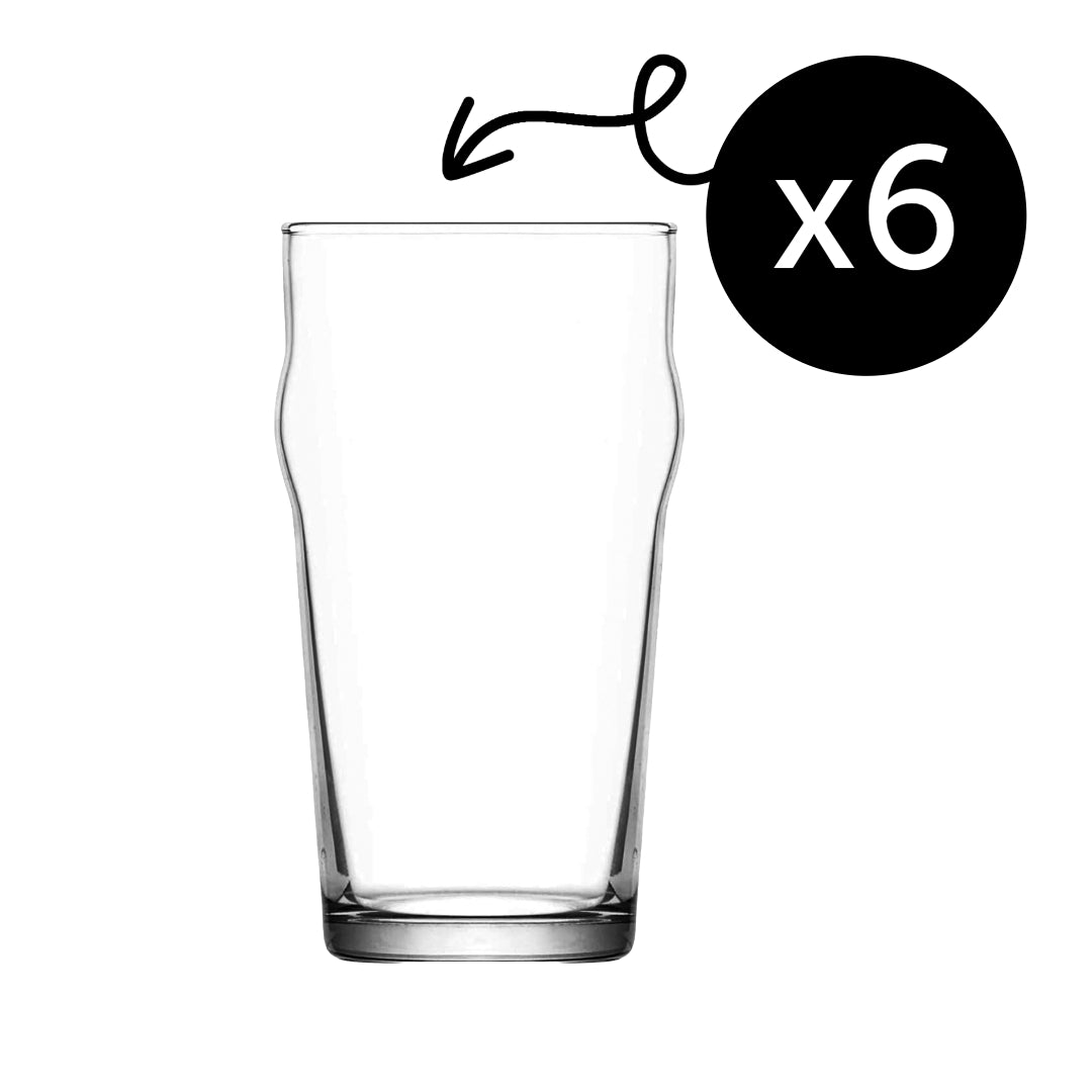 LAV Noniq Biergläser - 570 ml (19 1/4 oz), 6er Set