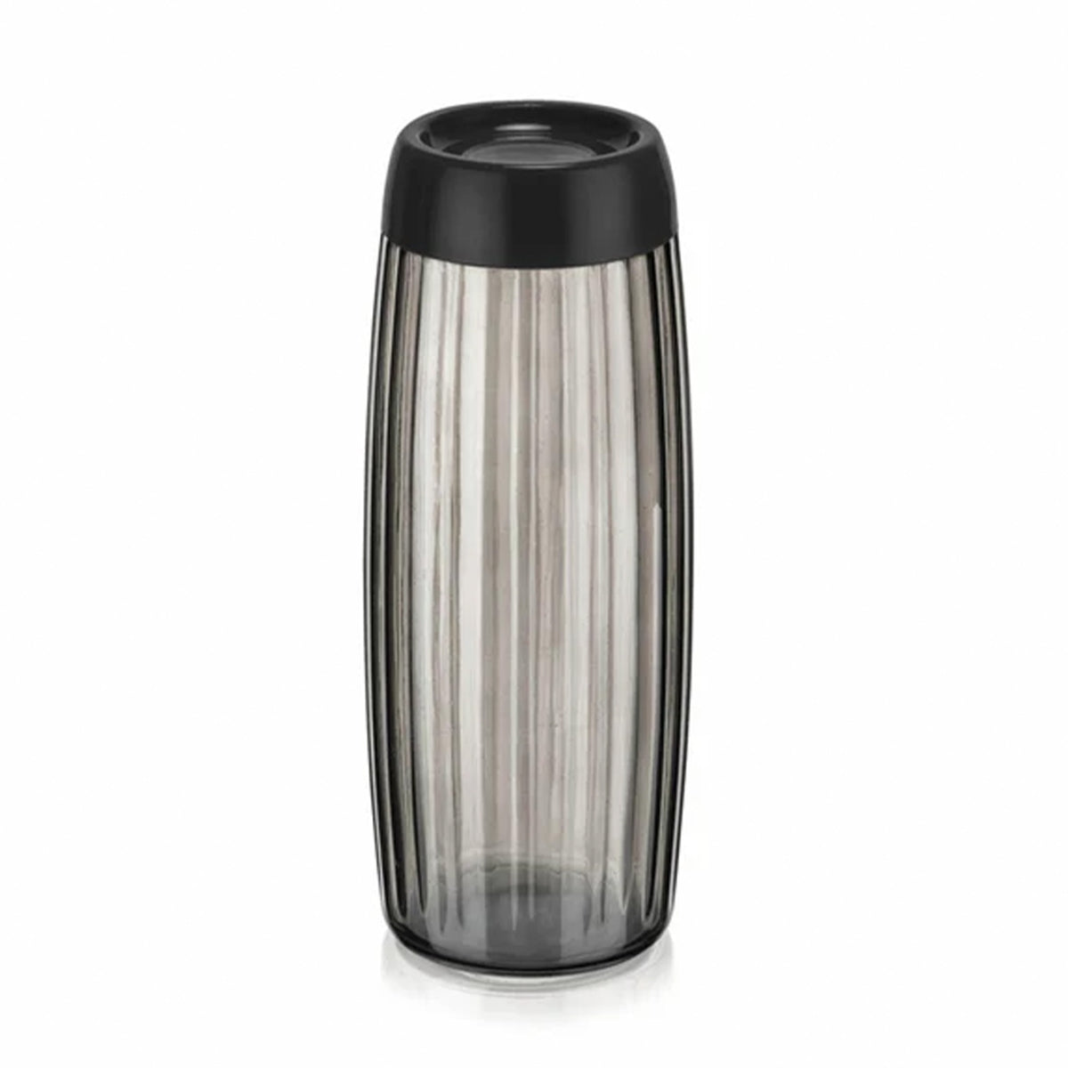 Michelino Tanja Vorratsglas Riffel Klarglas 1,6L Anthrazit