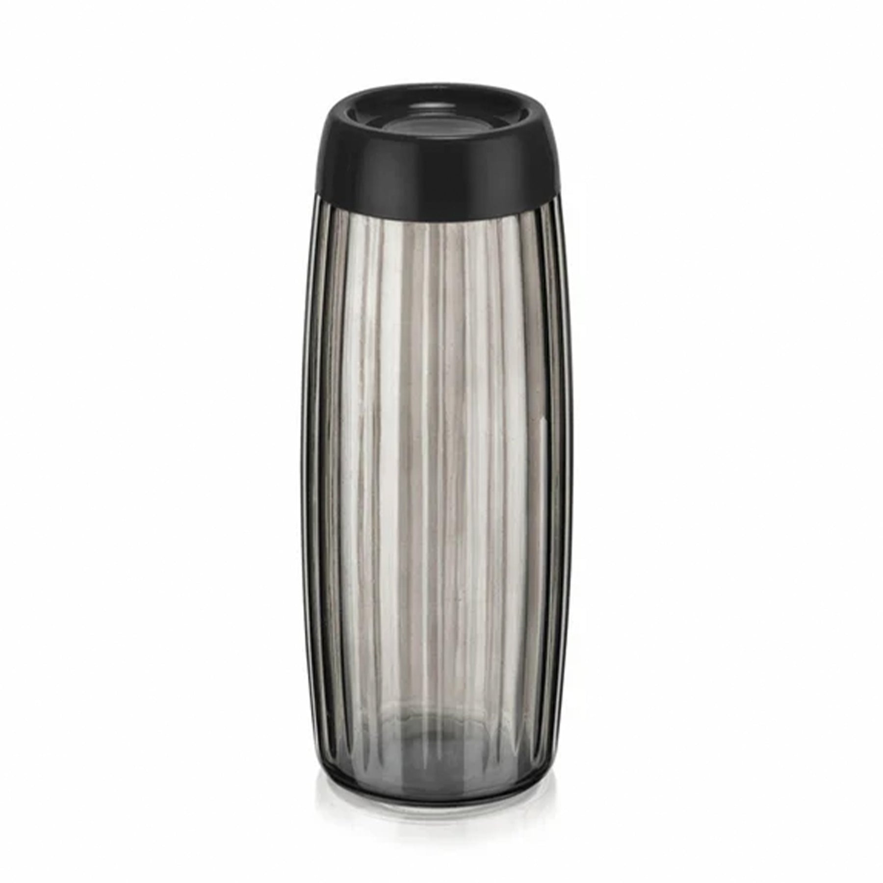 Michelino Tanja Vorratsglas Riffel Klarglas 1,6L Anthrazit