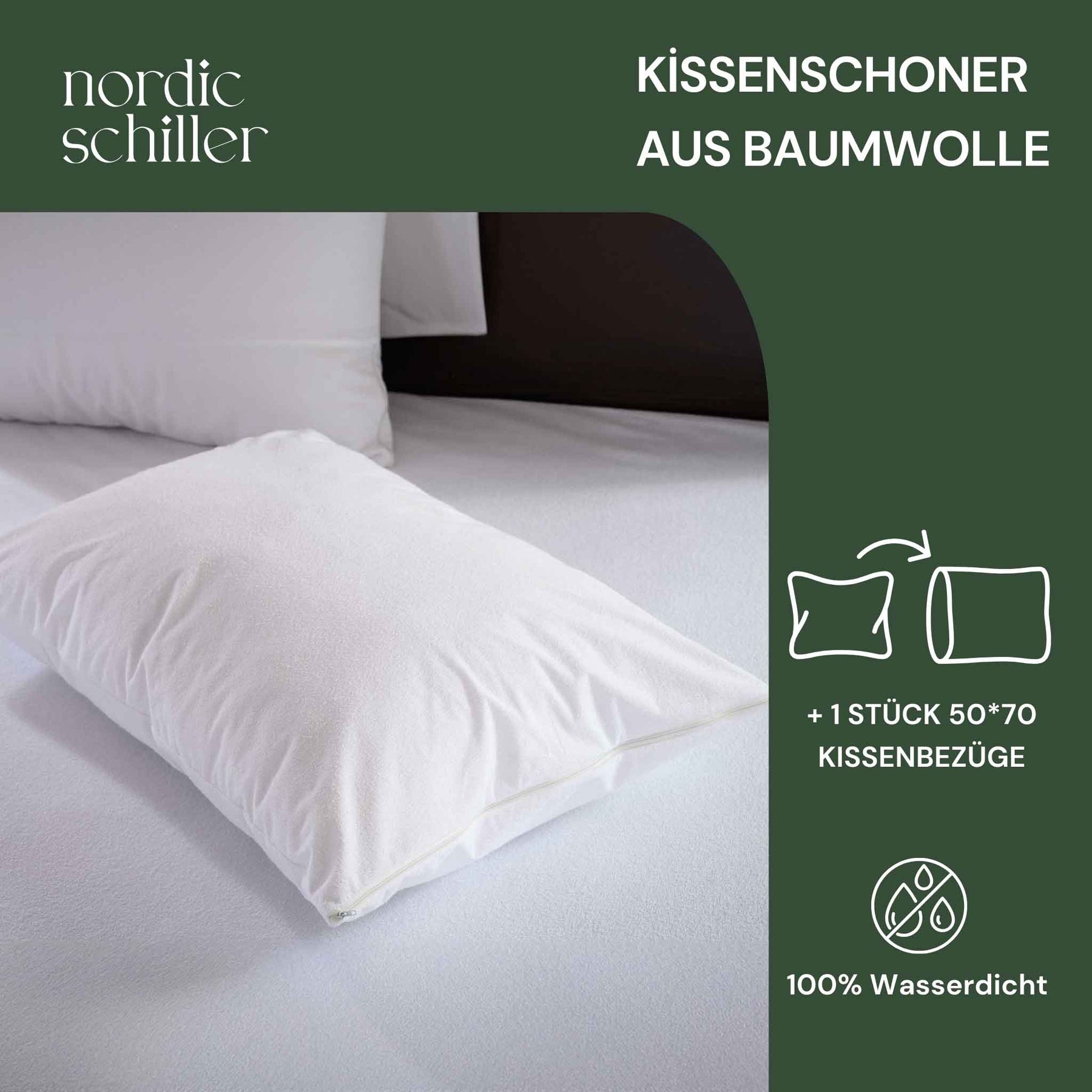 Nordic Schiller Kissenschoner Aus Baumwolle 50 cm x 70 cm - Nordic Schiller
