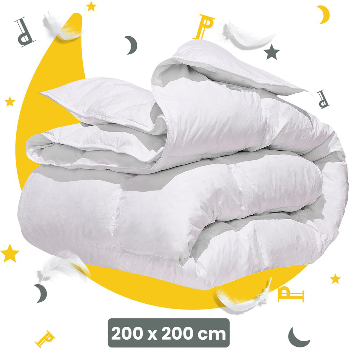 Sleep Comfy Dons Serie - Ganzjahresdecke Einzelbett, Antiallergisch & Waschbar