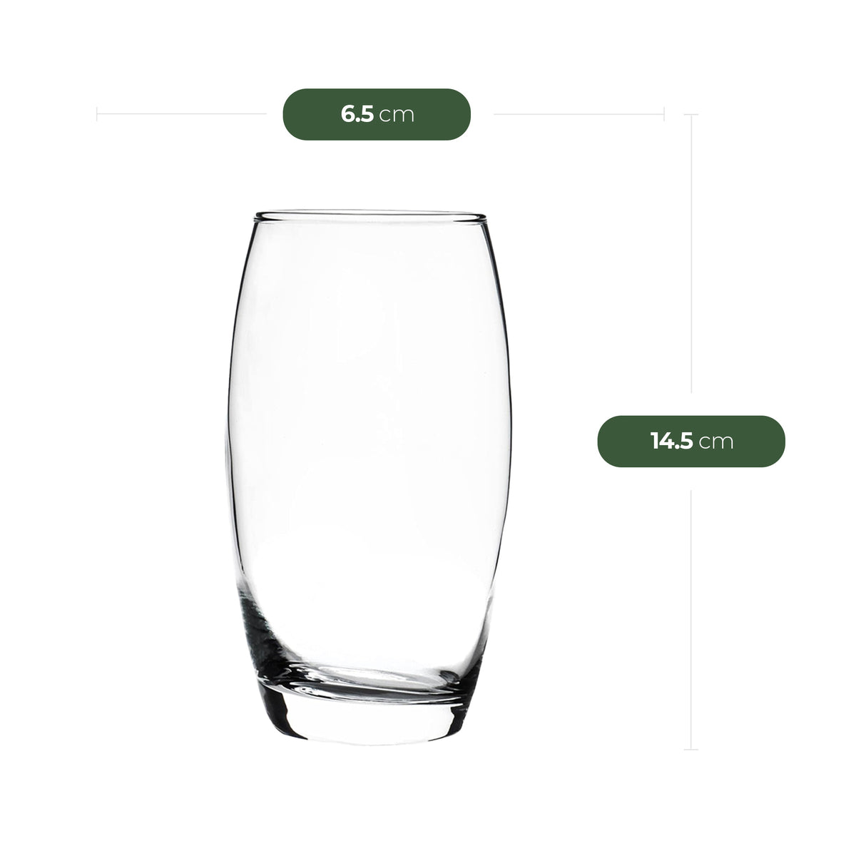 Wilmax Glaskrug 2,5 L mit Edelstahl-Deckel & LAV Longdrinkgläser 510 ml 6er Set