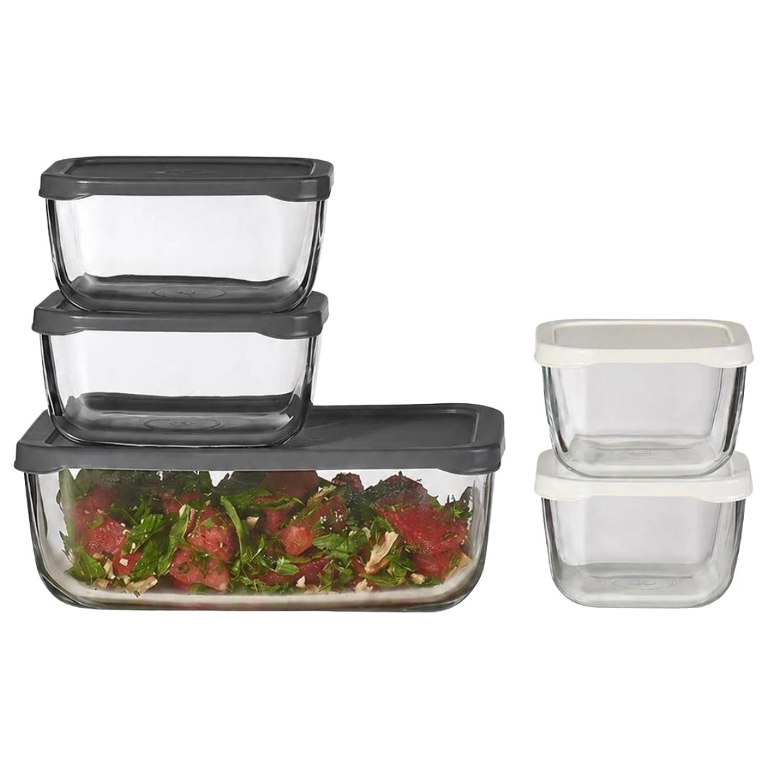 Pasabahce Snowbox Lebensmittelbehälter (1,225 l + 2×420 ml + 2×275 ml)