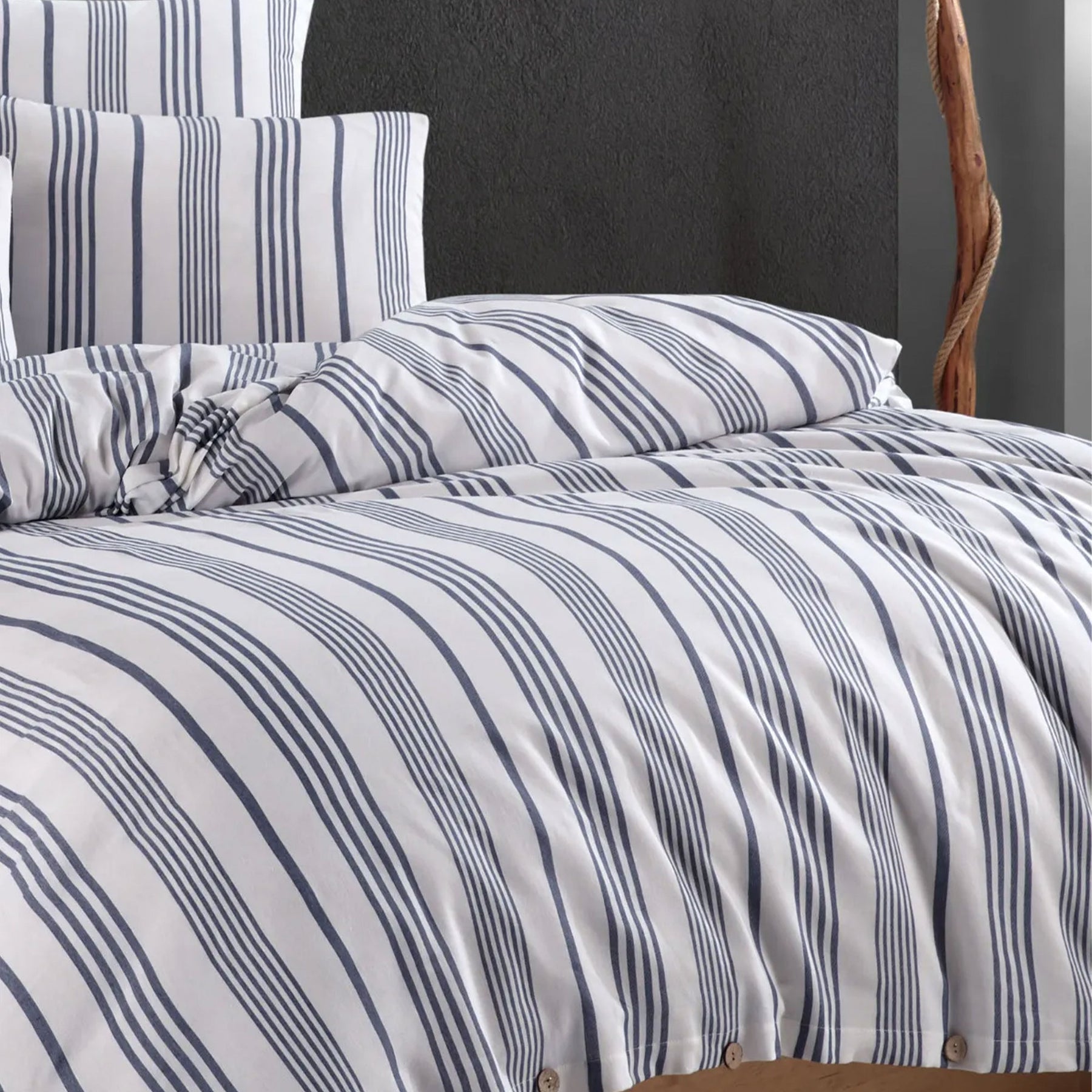 Nordic Schiller Bettwäsche-Set für Einzelbett, 160x220, Blau