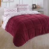 Nordic Schiller Wellsoft 4-Jahreszeiten Doppelseitige Bettdecke - Kirchrot