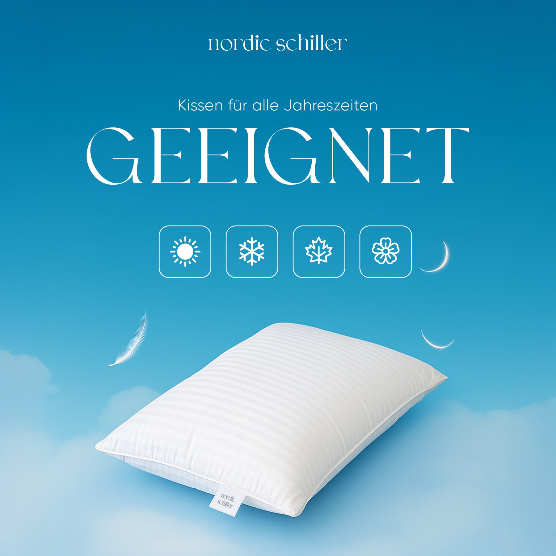 Nordic Schiller Klassisches Oppo-Kissen 70 x 50 cm