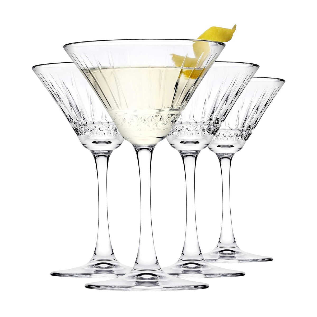 Pasabahce Elysia Martinigläser 220 ml (7,25 oz) 4-tlg Set