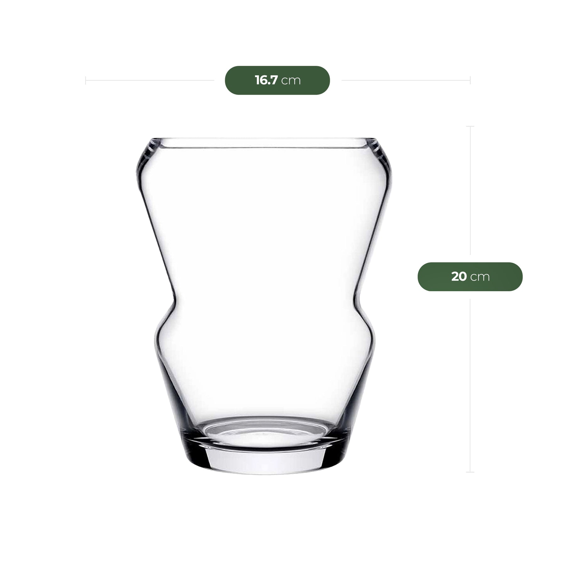 Pasabahce Crystallin PEKO Set – Schale - Vase