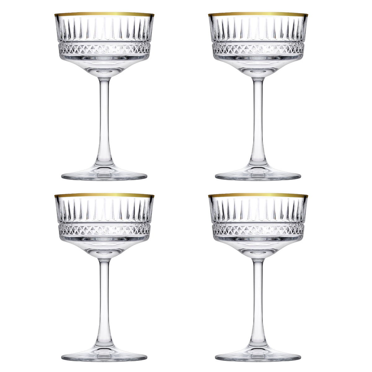 Pasabahce Elysia Champagnerglas, gold-transparent, 260cc
