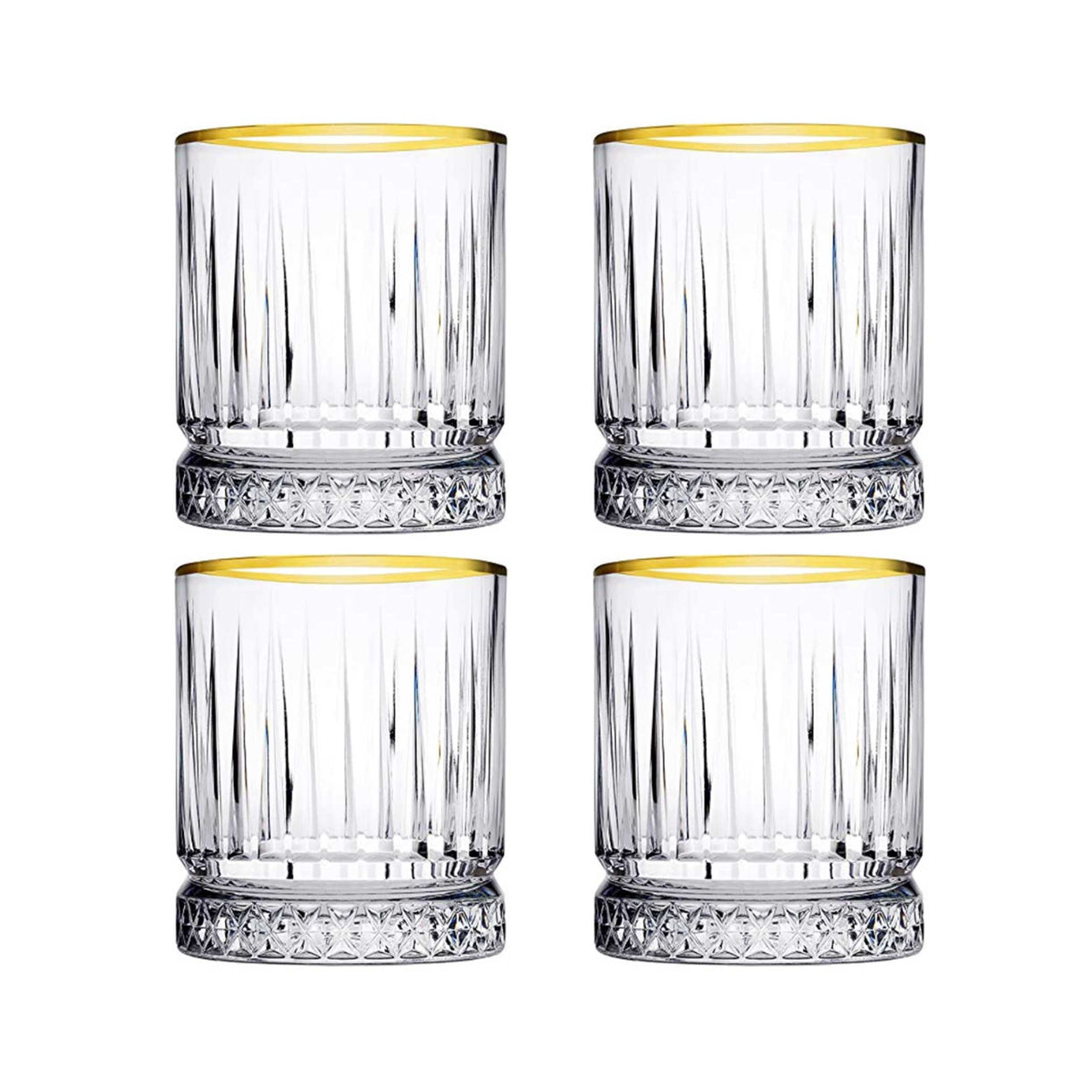 Pasabahce Elysia Gold Wassergläser 210 ml 4er Set
