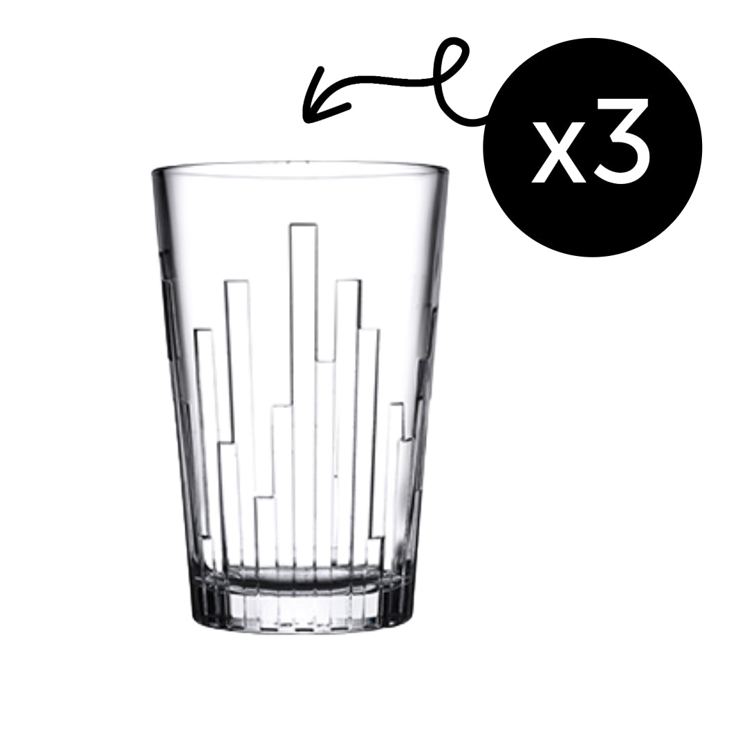 Pasabahce Scala Longdrinkglas, 330 ml, 3er Set