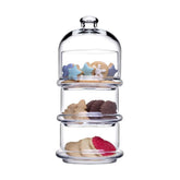 Pasabahce Villa Patisserie Servierschale mit Haube 3-tlg. Set - 390 ml (17 oz)