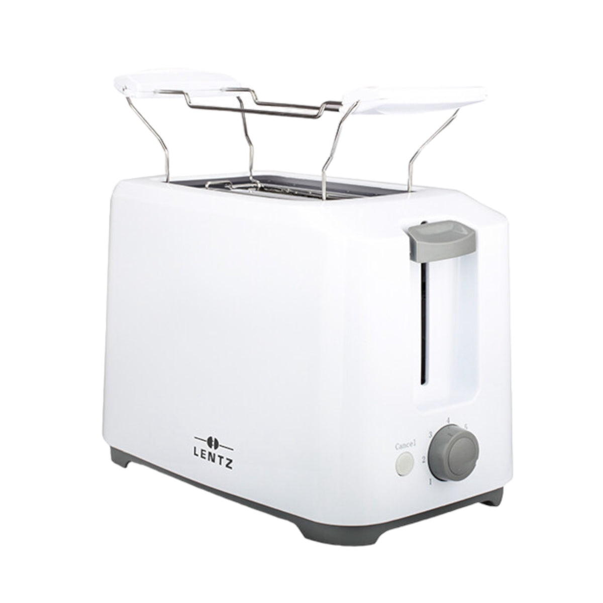 LENTZ Toaster 2-Scheiben – 700 Watt Weiß/Rot