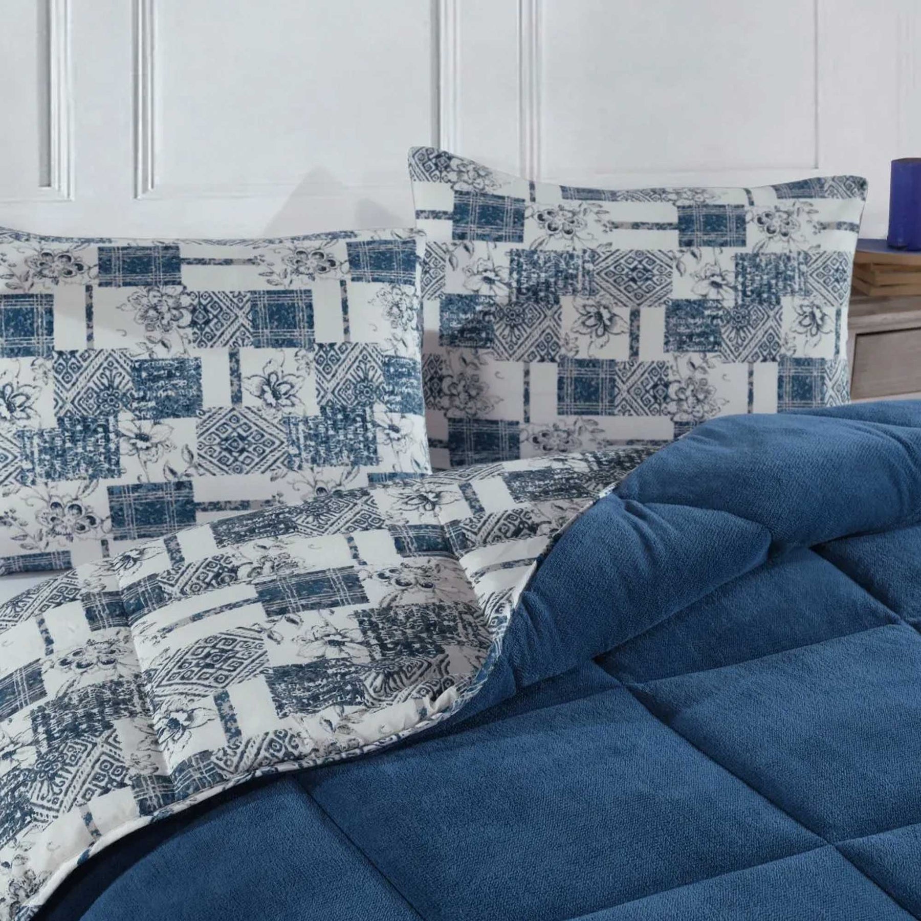 Nordic Schiller Wellsoft Doppelseitige Komfort-Bettdecke – Indigo