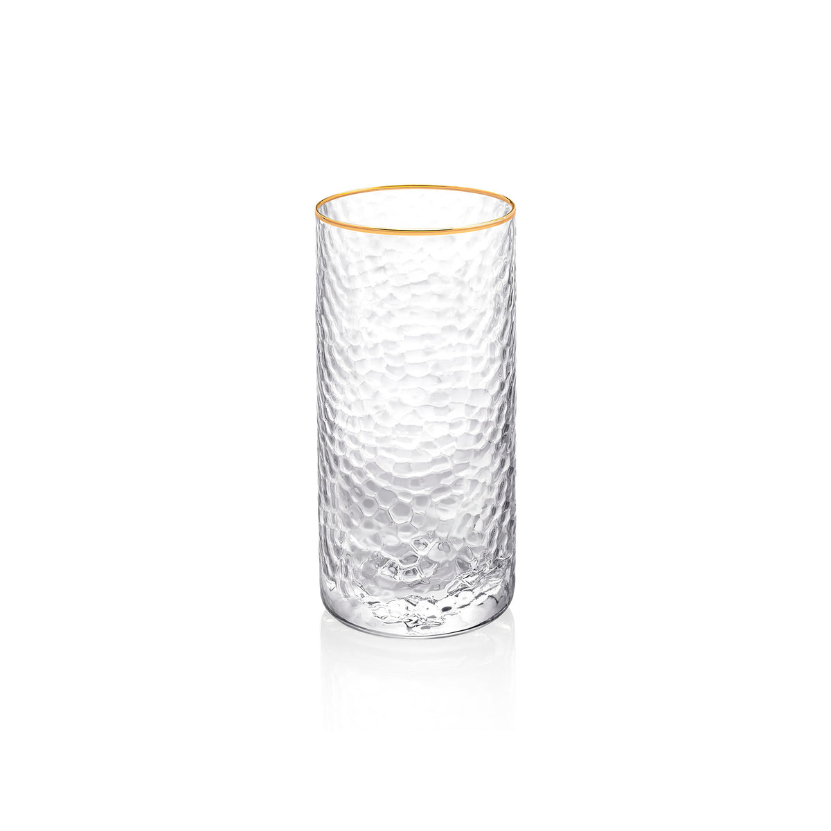 Wilmax Gold Rim Glas 290 ml Thermo Glas rund