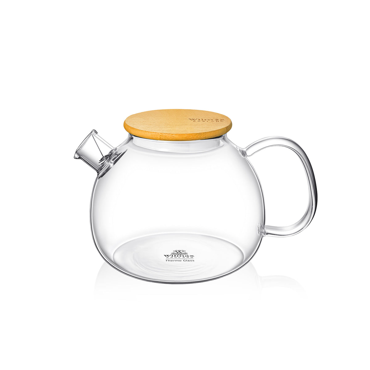 Wilmax Teekanne 1500 ml aus hitzebeständigem Glas mit Filter