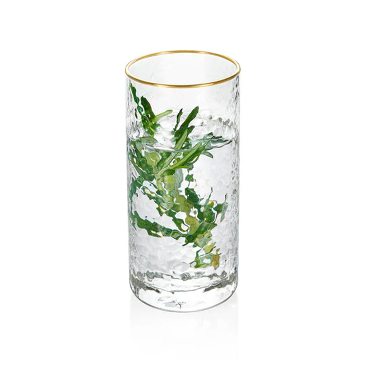 Wilmax Gold Rim Glas 290 ml aus Thermoglas, rund