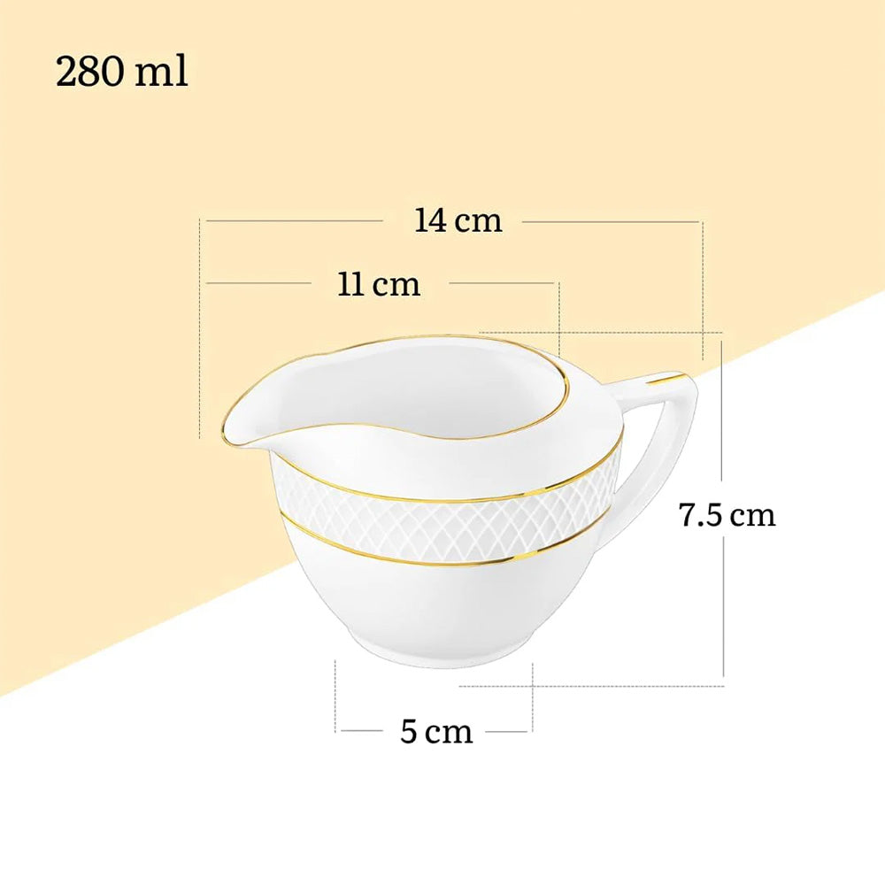 Wilmax Milchkännchen mit Goldrand 280 ml