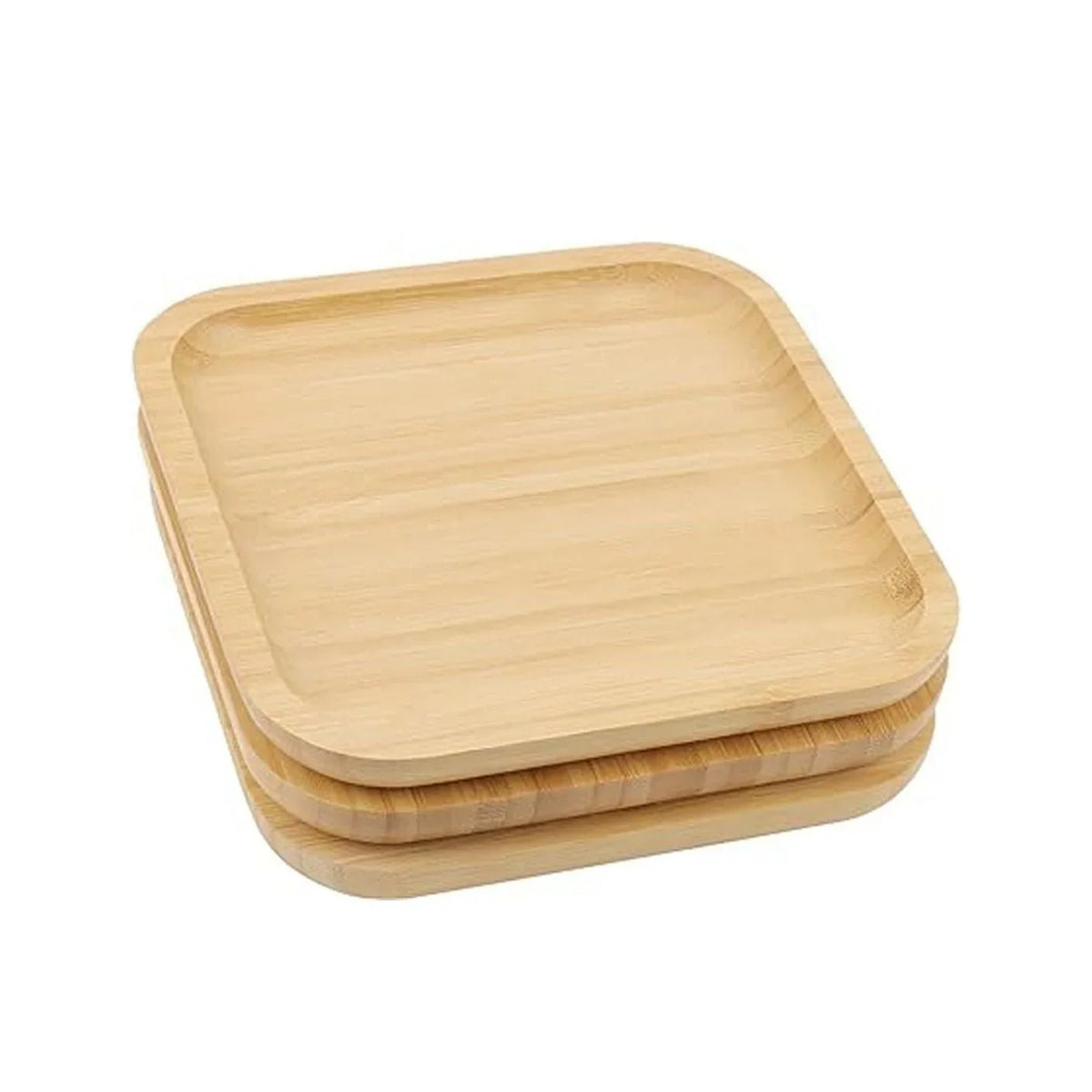 Bambus Servierteller quadratisch - 25 x 25 cm