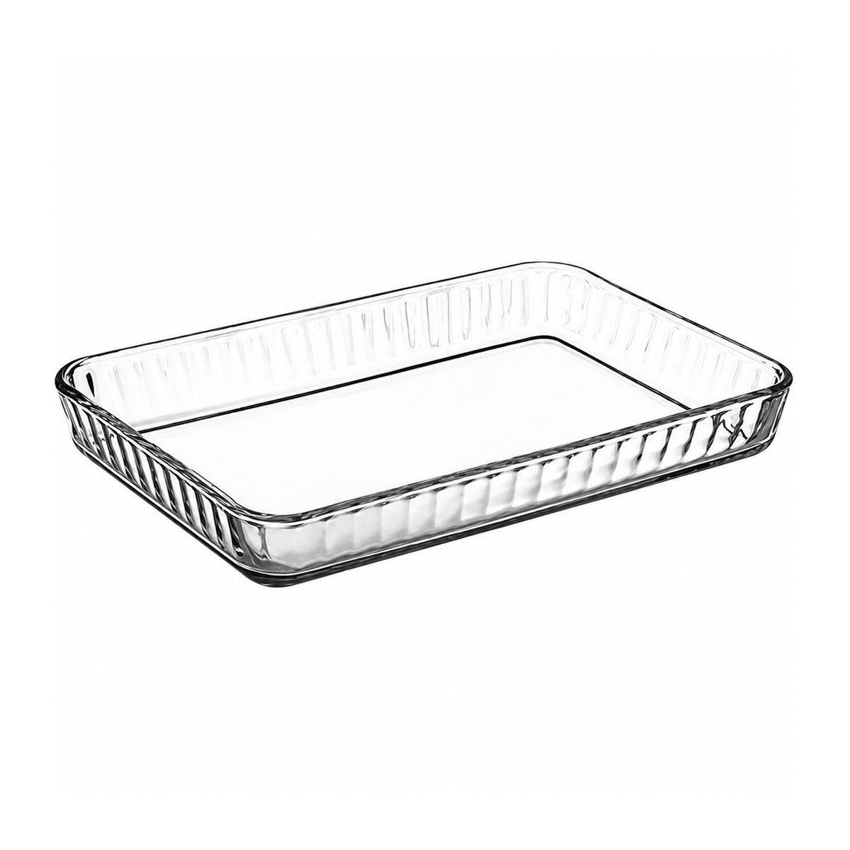 Pasabahce Borcam Rechteckige Glas-Auflaufform - 3,8 L, 40 × 27 cm