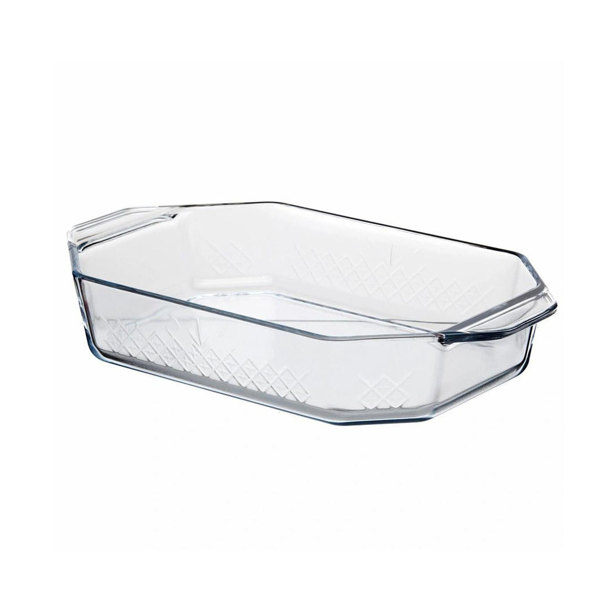 Pasabahce Borcam Rechteckige Glas-Auflaufform - 2,75 L, 36 × 21 cm