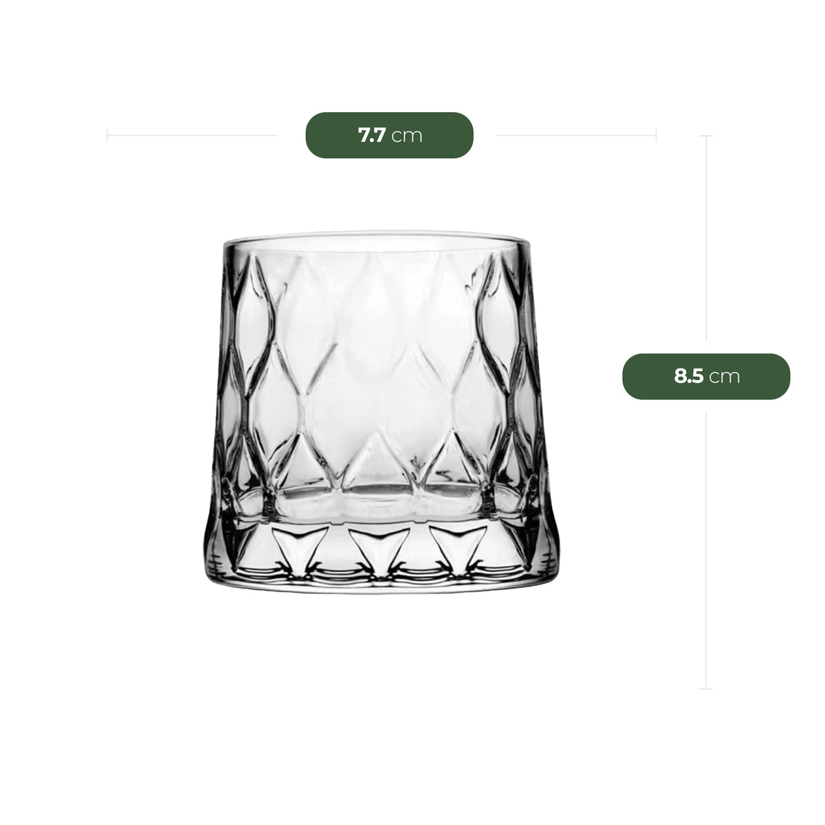 Pasabahce Leafy Whiskyglas 300 ml Detailansicht
