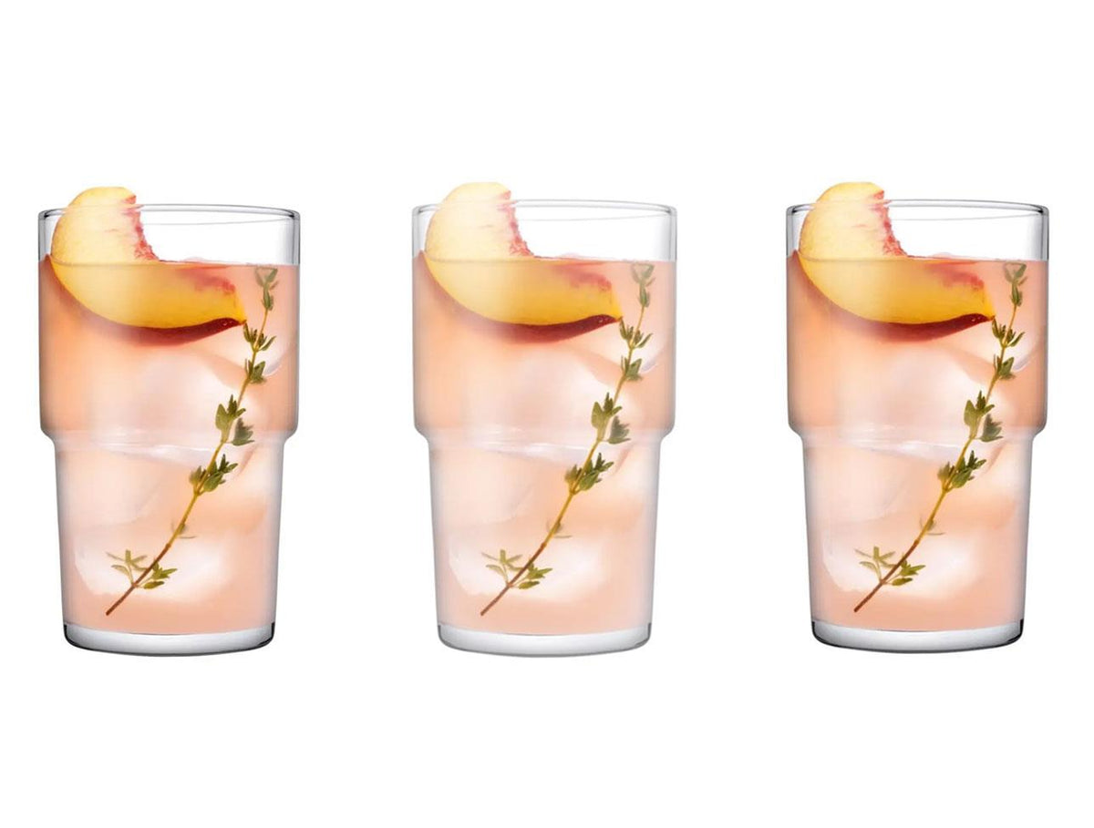 Pasabahce Hill Longdrinkglas – 440 ml 3er Set