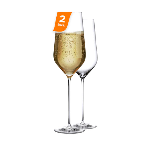Pasabahce NUDE Stem Zero Trio Champagnerglas 285 ml aus bleifreiem Kristallglas