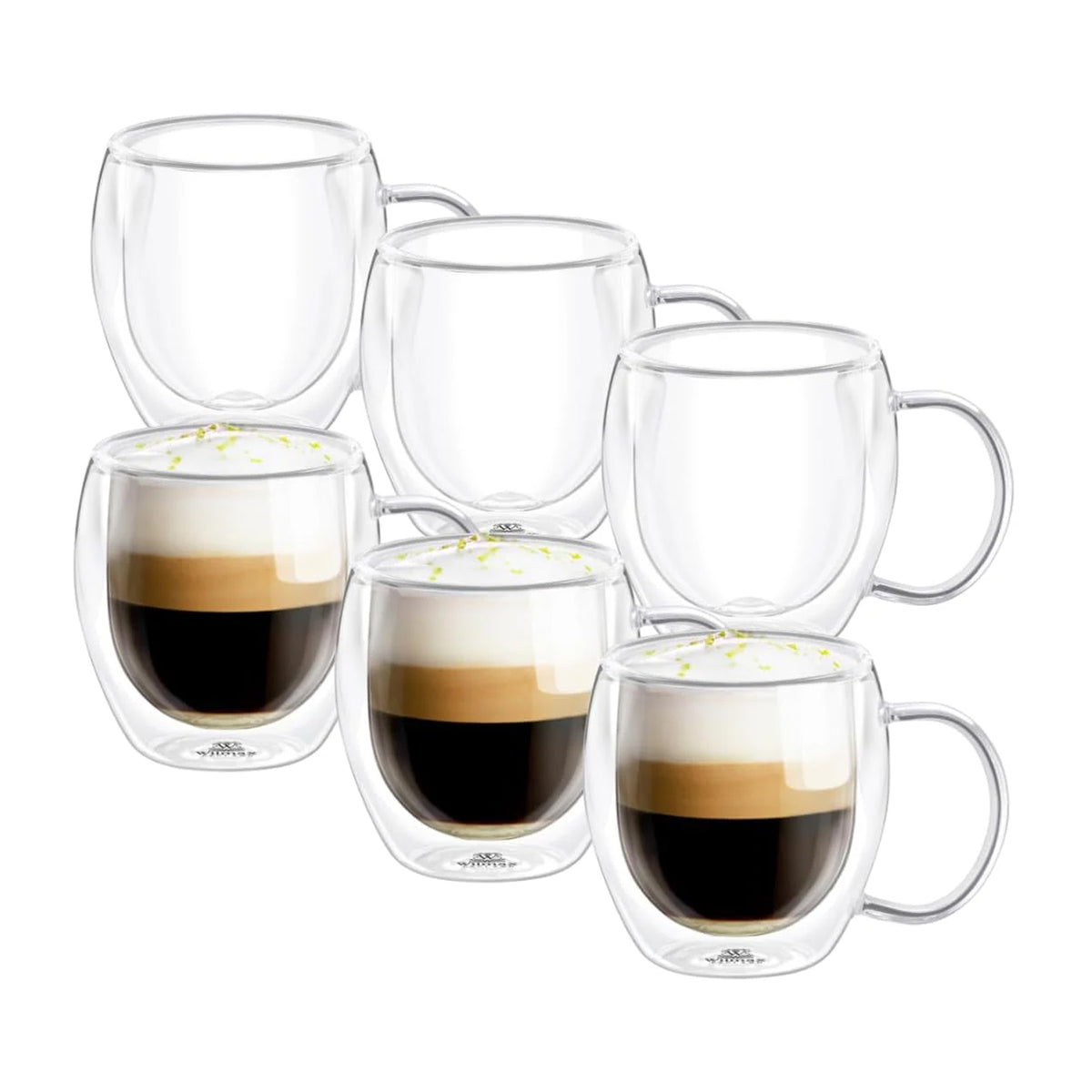 Wilmax Doppelwandiger Glasbecher 400 ml Transparent WL-888748/A