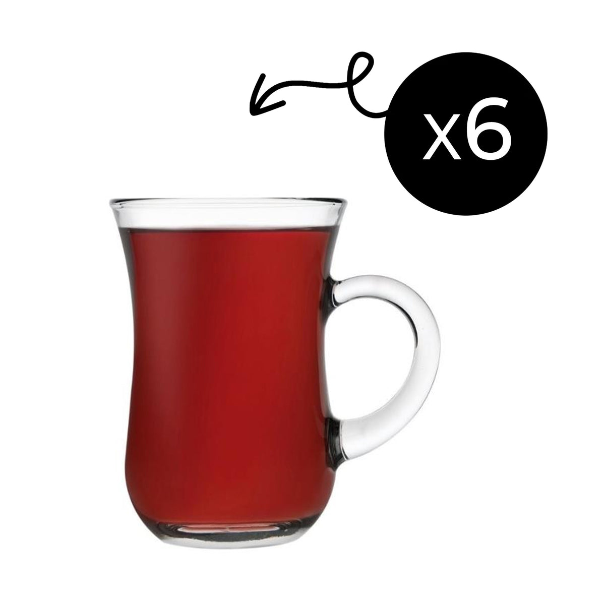 Pasabahce Keyif Teeglas - 145 ml, 6er Set