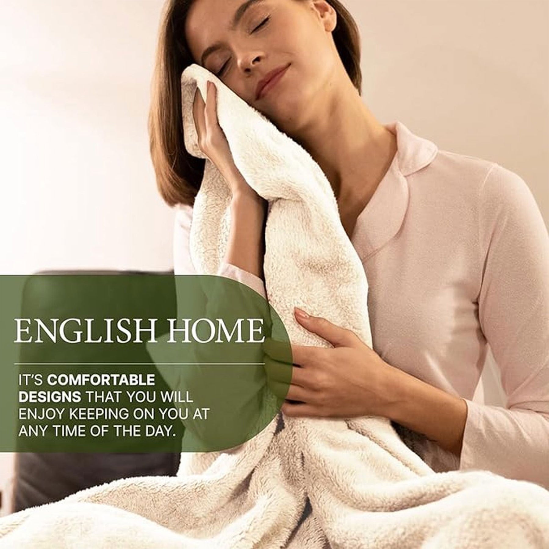 English Home Welsoft Decke - Flauschige TV-Decke 120x170 cm