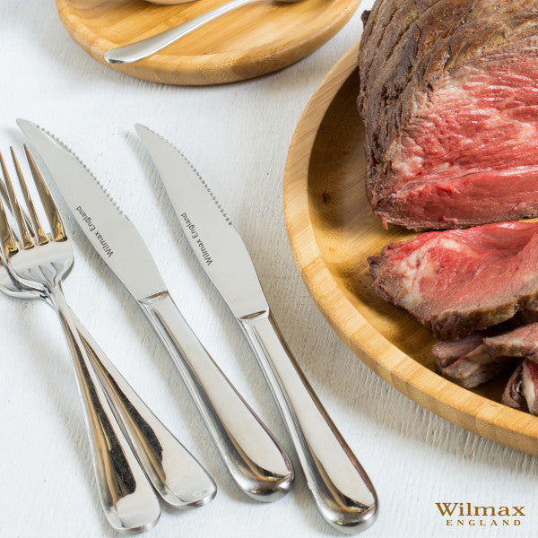 Wilmax Steakmesser 23.5 cm Edelstahl Silber 6er Set WL-999215/1B6