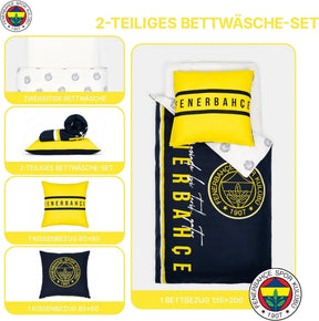 Bettwäsche-Set 2 teilig 135x200 + 80x80 cm, 100% Baumwolle, super weich, doppelseitig, Kinderbettwäsche für Jungen & Mädchen