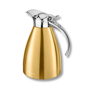 Wilmax Isolierkanne 1000 ml Edelstahl Gold