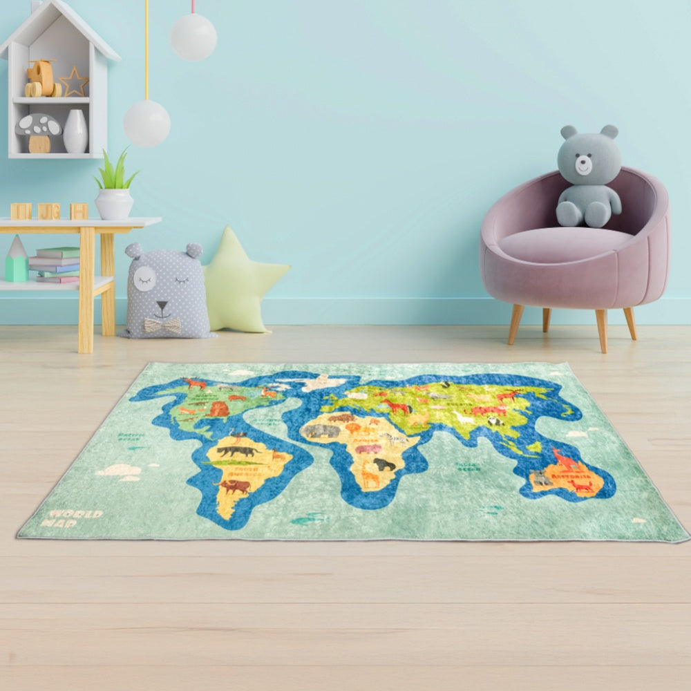 Bosdela Kinder- und Babyteppich - dekorativer Kinderzimmerteppich, 100 × 160 cm