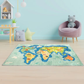 Bosdela Kinder- und Babyteppich - dekorativer Kinderzimmerteppich, 100 × 160 cm