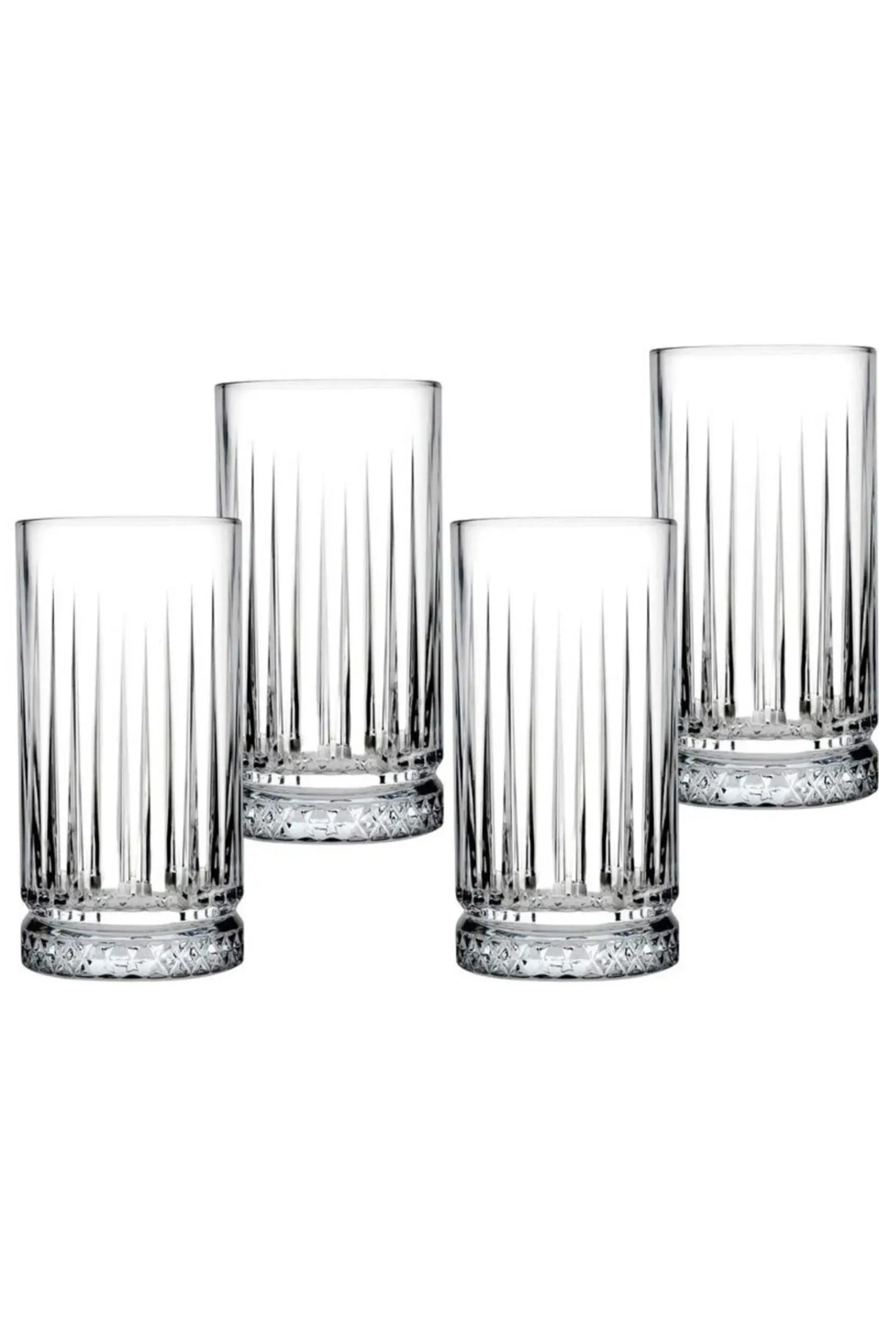 Pasabahce Elysia Longdrinkgläser - 4er Set, 445 ml