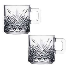 Pasabahce Timeless Mug mit Henkel - 2er Set