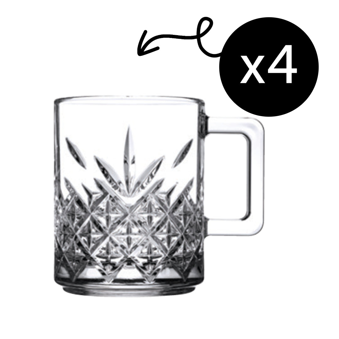 Pasabahce Timeless Mug mit Henkel - 2er Set