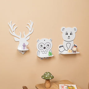 Cozy Collections Tier-Wandregal-Set 3-teilig