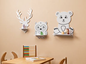 Cozy Collections Tier-Wandregal-Set 3-teilig