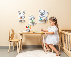 Cozy Collections Tier-Wandregal-Set 3-teilig