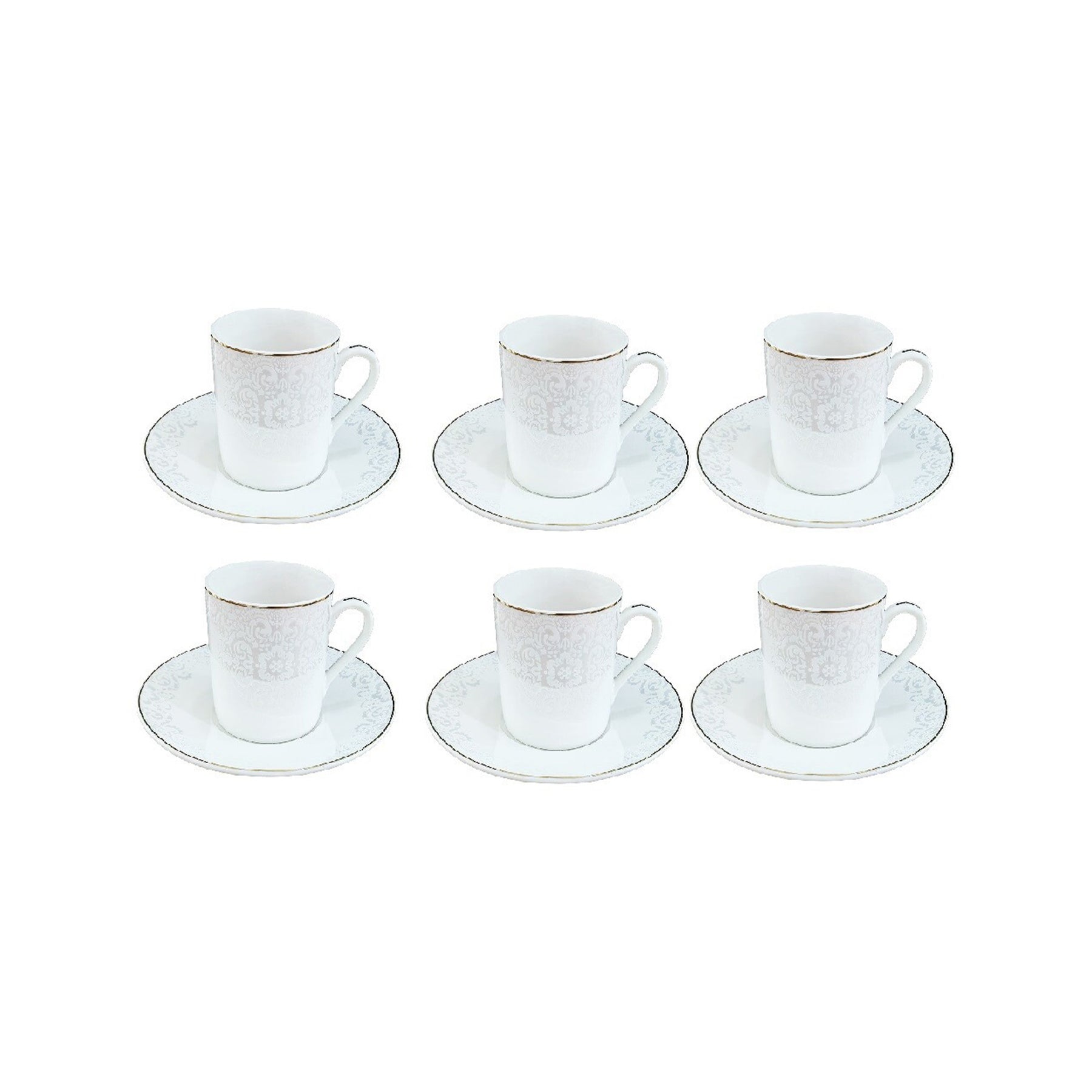 Schäfer Home 12-tlg. Kaffee-Set Rund mit Unterteller