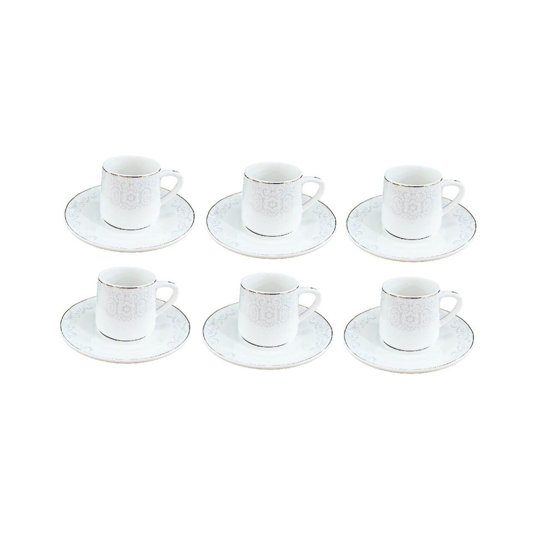 Schäfer Home 12-tlg. Kaffee-Set Rund mit Unterteller